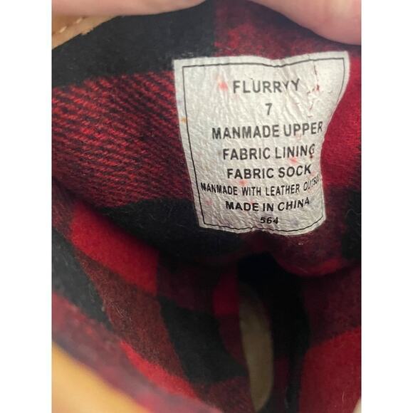 Madden Girl Women’s Size 7 Flurry Tan Black Waterproof Flannel Lined Duck Boots - Picture 13 of 13